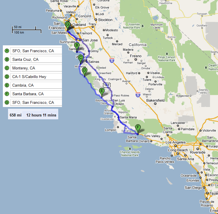 Путешествие в Сан-Франциско - Монтерей - Санта-Барбара (San-Francisco, Monterey, Santa Barbara - California) - Калифорния, Июнь 2011 год.