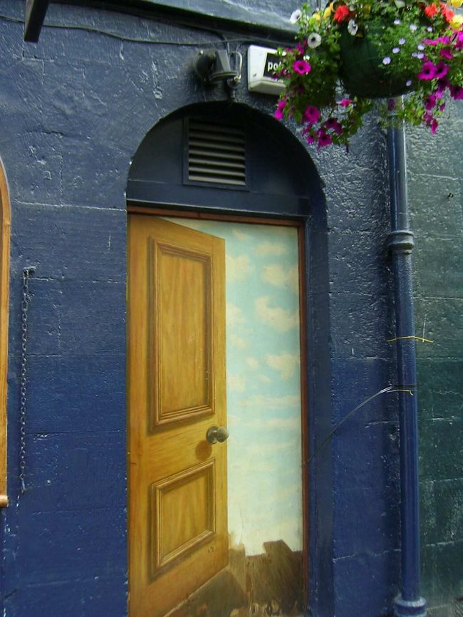    -     (Door to Heaven on an Edinburgh street ) 